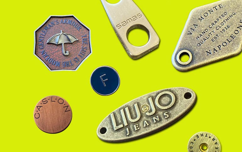 Branded Zip Pullers, Buttons & Metal Accessories